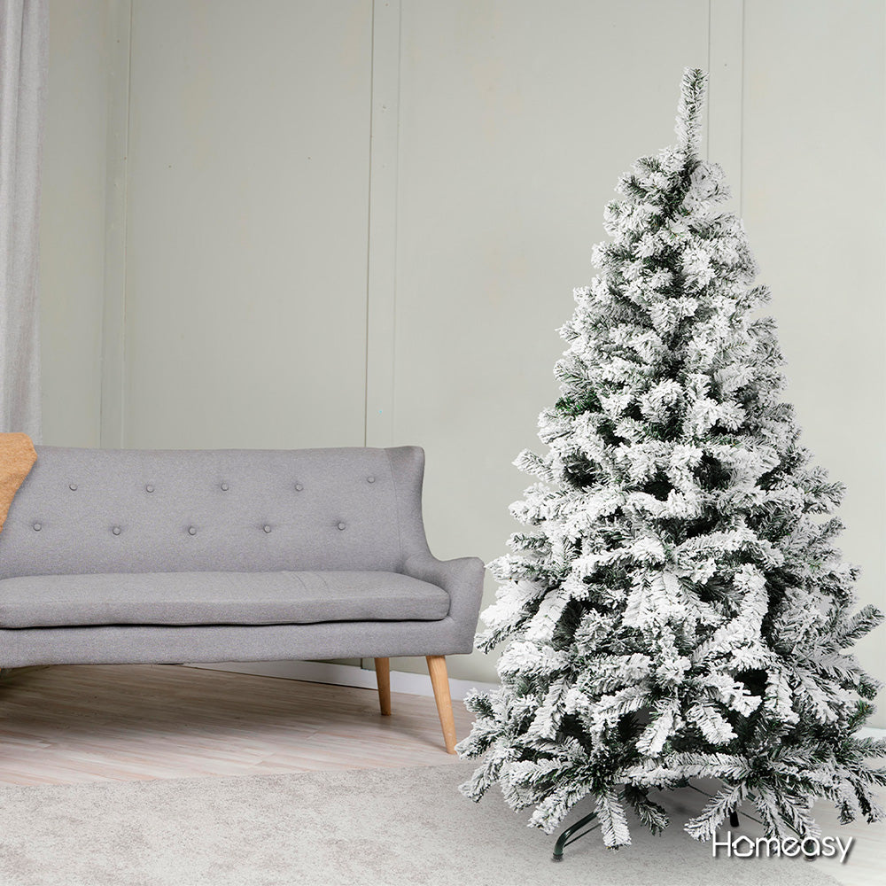 ARBOL ARTIFICIAL DE NAVIDAD NEVADO 1.90MTS