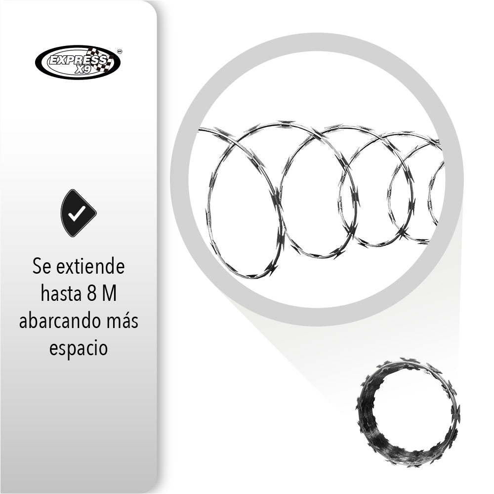 CONCERTINA DE 6 ROLLOS 8 M CADA UNO (SALDOS)