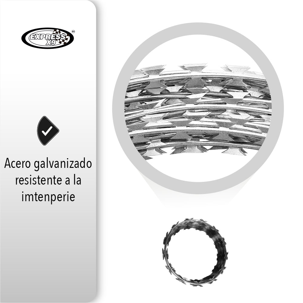 CONCERTINA DE 6 ROLLOS 8 M CADA UNO