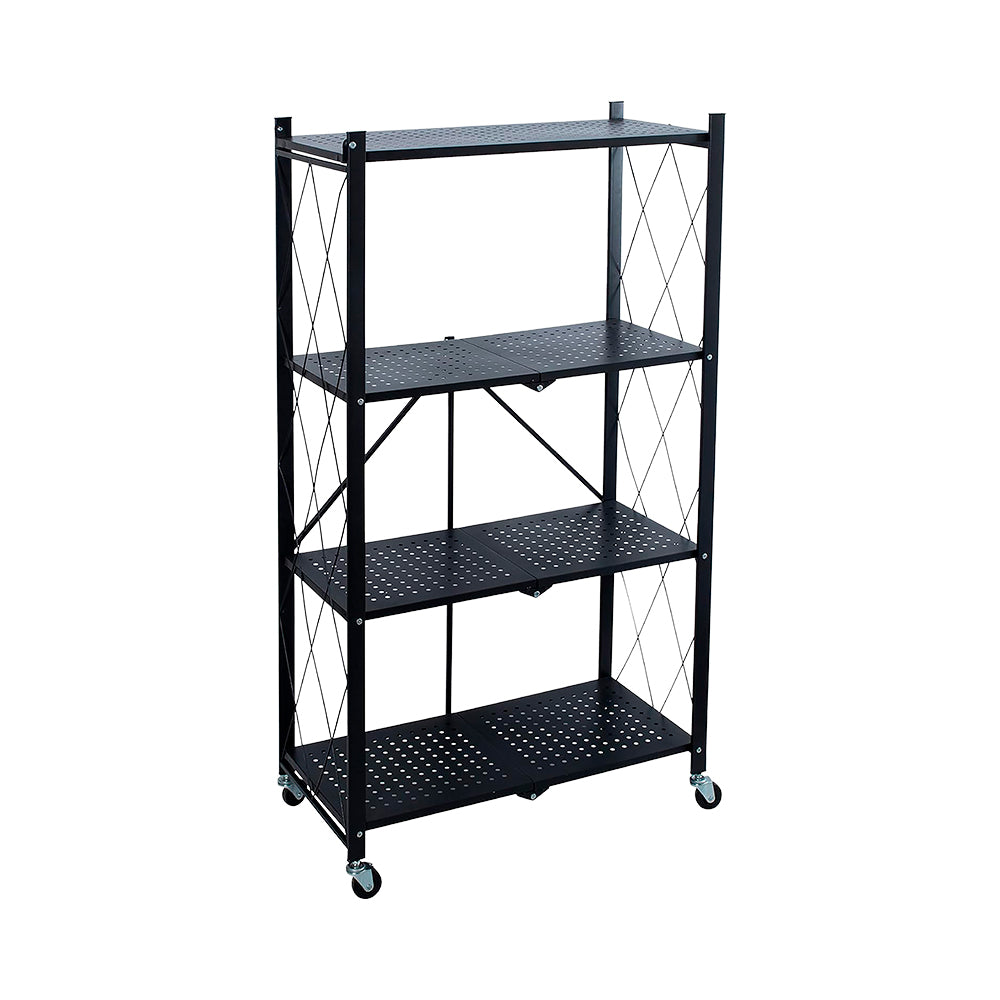 ESTANTE ANAQUEL ORGANIZADOR PLEGABLE METÁLICO DE 4 NIVELES