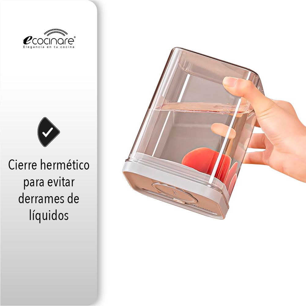 SET DE 6 RECIPIENTES HERMÉTICOS PARA ALMACENAMIENTO DE ALIMENTOS
