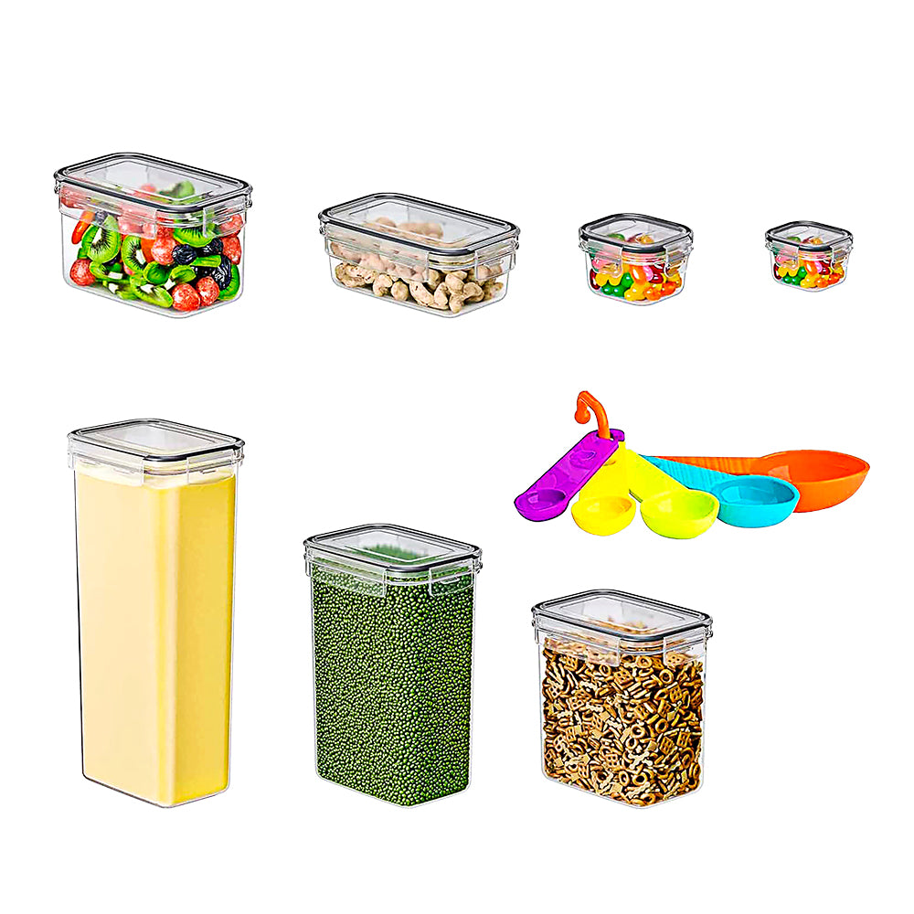 SET DE RECIPIENTES HERMÉTICOS CON TAPA PARA GUARDAR ALIMENTOS