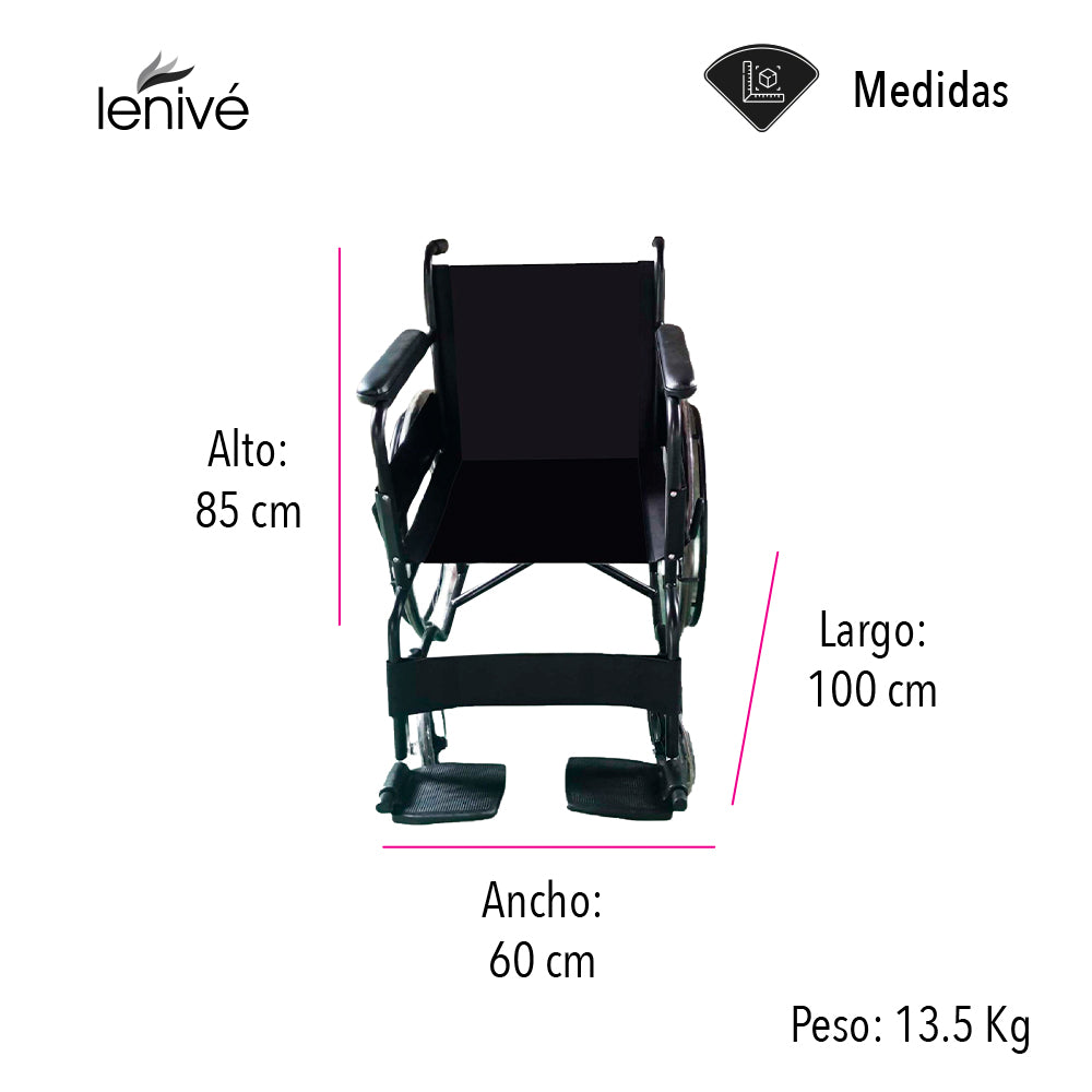 SILLA DE RUEDAS PLEGABLE CON ARO DE IMPULSO EN ACERO (SALDOS)