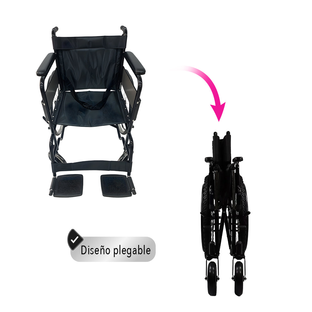 SILLA DE RUEDAS ERGONÓMICA PLEGABLE (SALDOS)