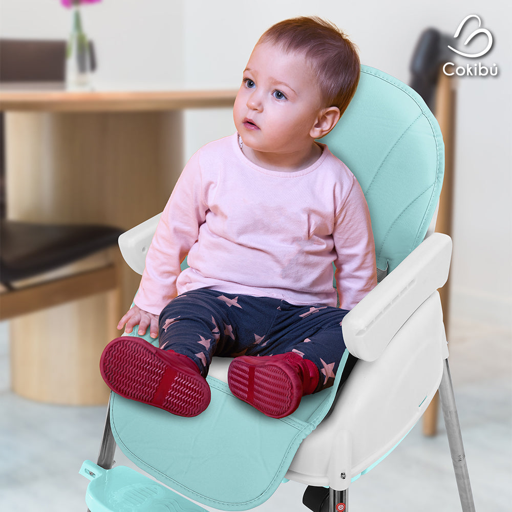 SILLA DE BEBÉ PARA COMER 3 EN 1 COLOR MENTA (SALDOS)