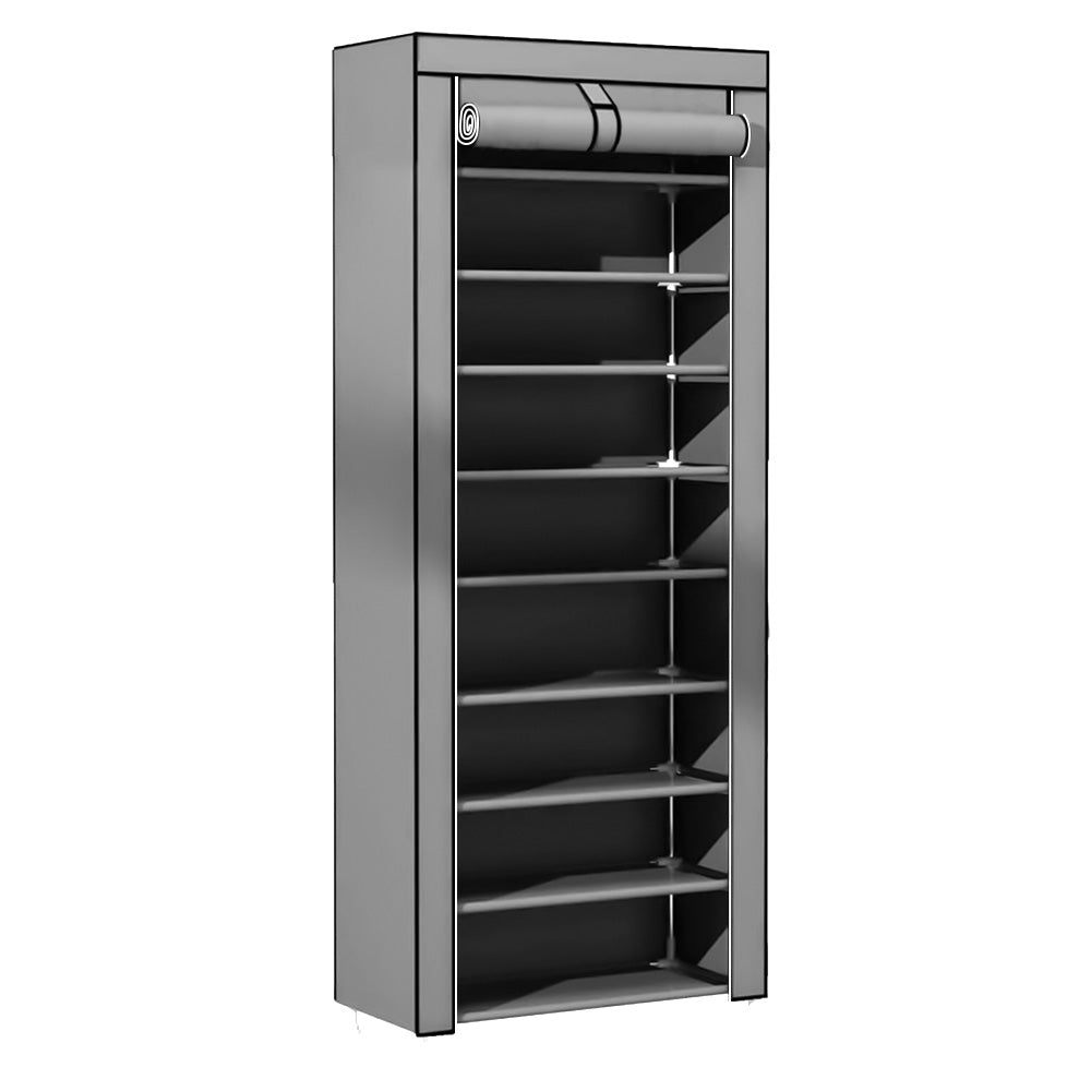 ZAPATERA CLOSET DE 9 NIVELES COLOR GRIS