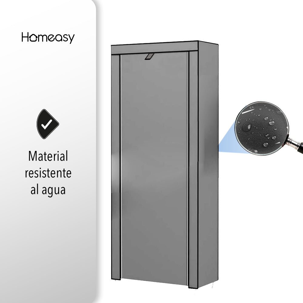 ZAPATERA CLOSET DE 9 NIVELES COLOR GRIS