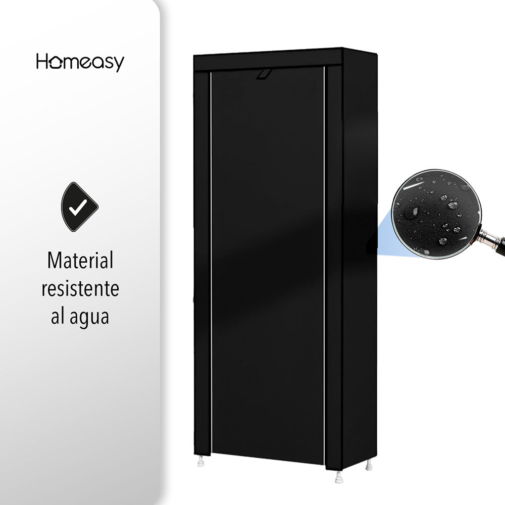 ZAPATERA CLOSET DE 9 NIVELES PARA 27 PARES COLOR NEGRO
