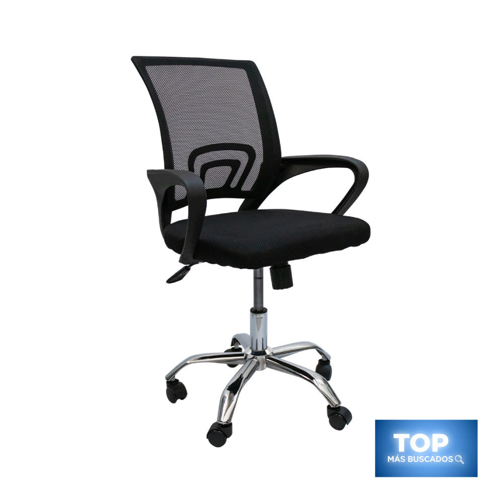 SILLA DE OFICINA ERGONÓMICA COLOR NEGRA