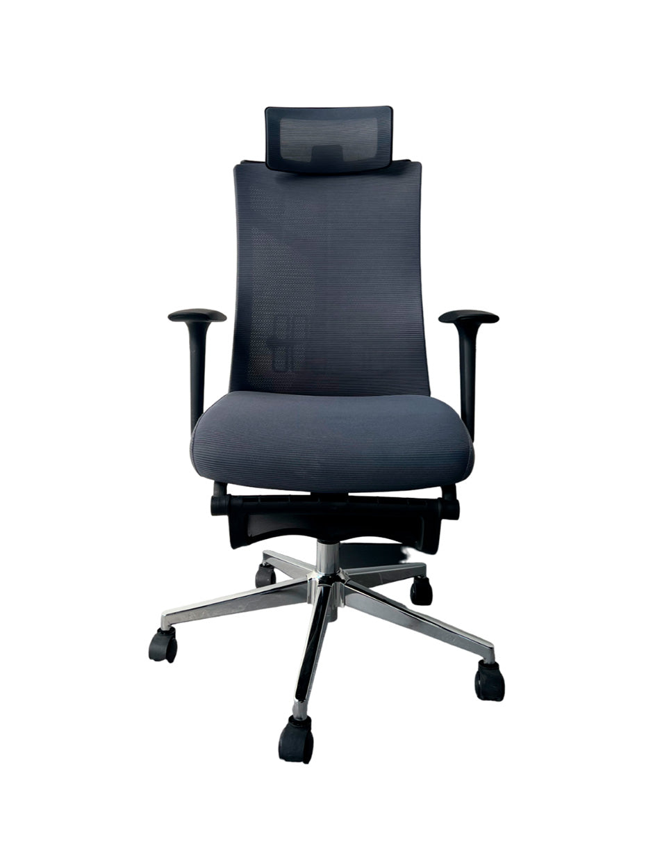 SILLA ERGONÓMICA DE OFICINA PREMIUN COLOR GRIS
