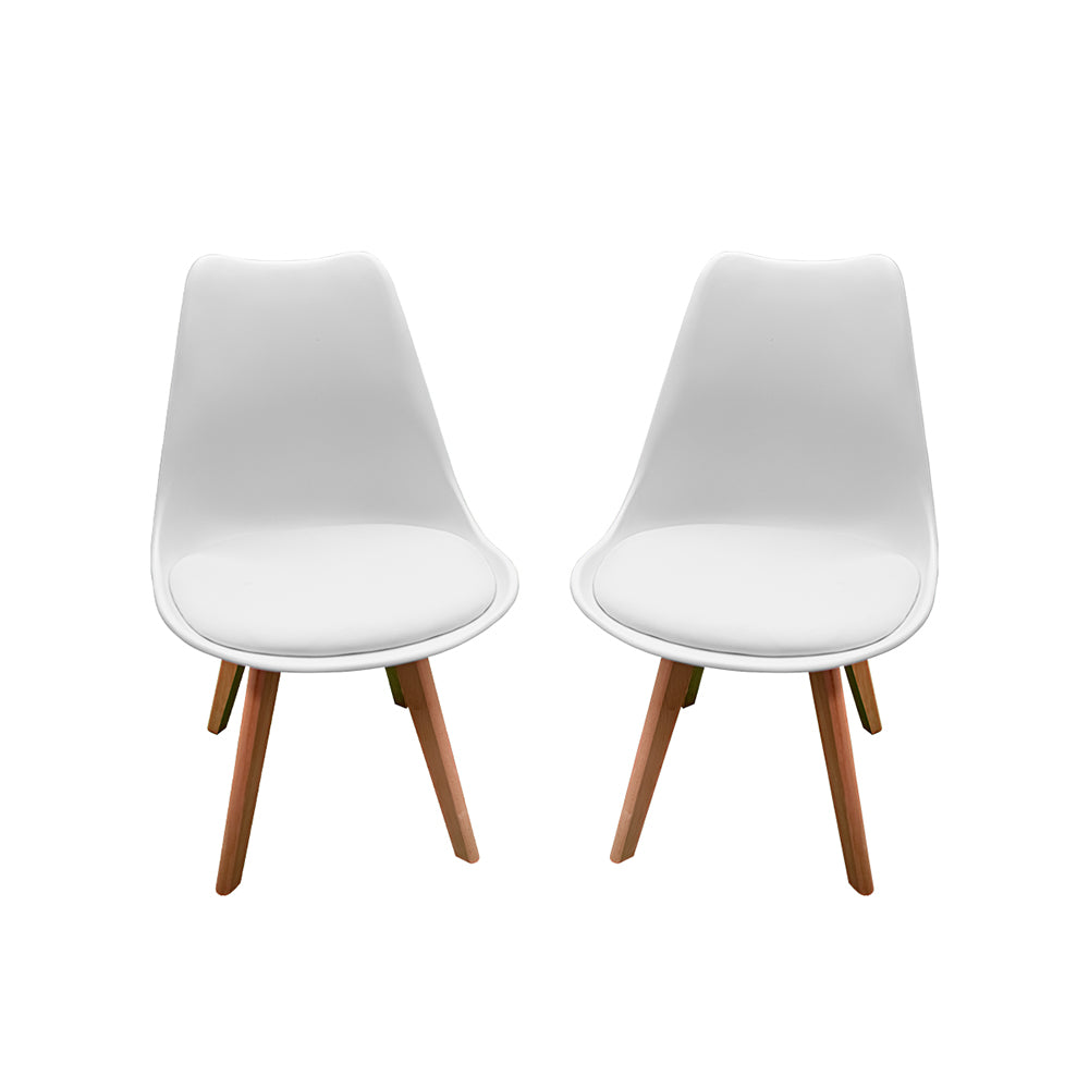 SET DE 2 SILLAS ACOJINADAS TIPO EAMES (SALDOS)