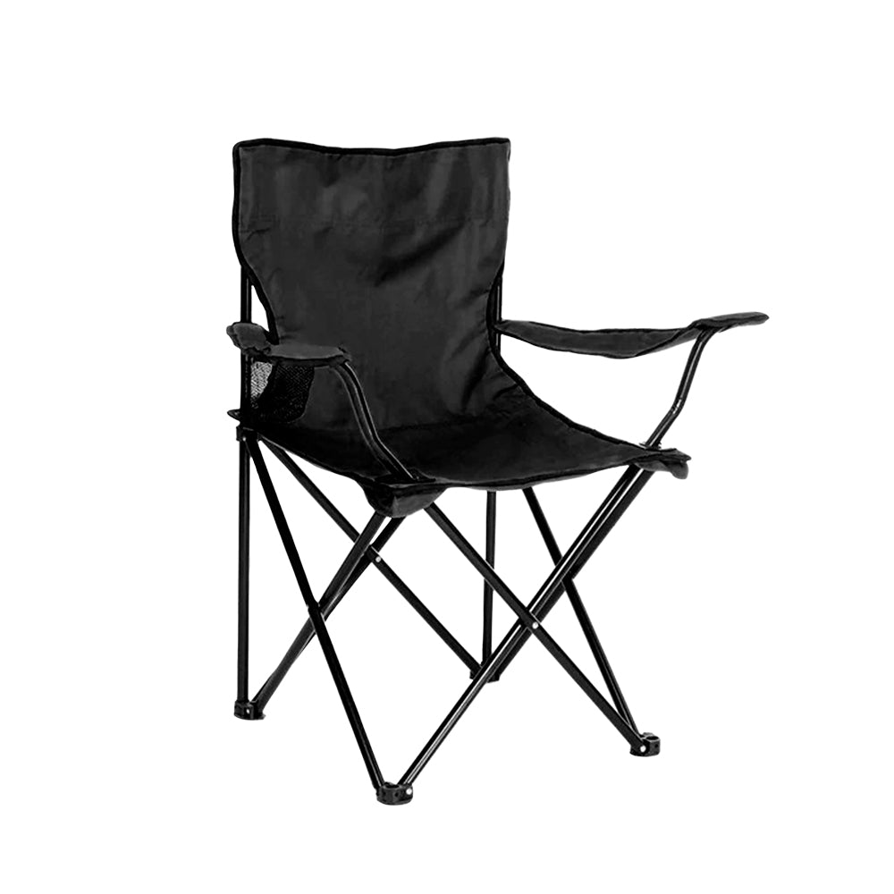 SILLA PLEGABLE DE CAMPISMO COLOR NEGRO