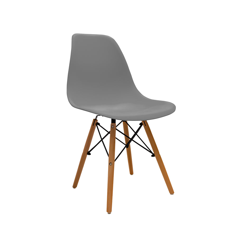 SET DE 2 SILLAS MINIMALISTAS COLOR GRIS