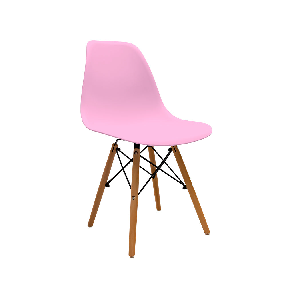 SET DE 2 SILLAS MINIMALISTAS COLOR ROSA