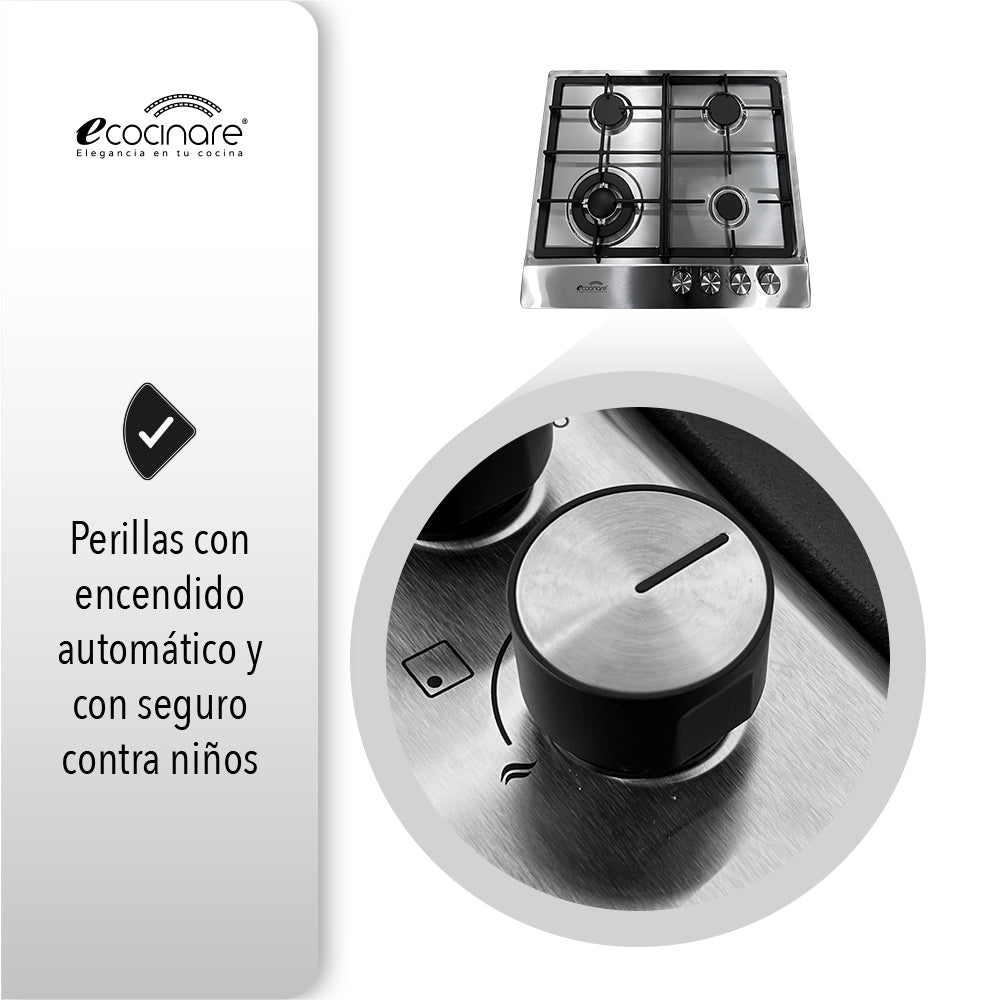PARRILLA DE GAS EMPOTRABLE