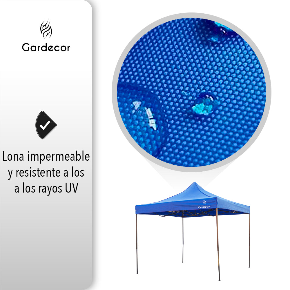 TOLDO TIPO CARPA 3X3 COLOR AZUL (SALDOS)