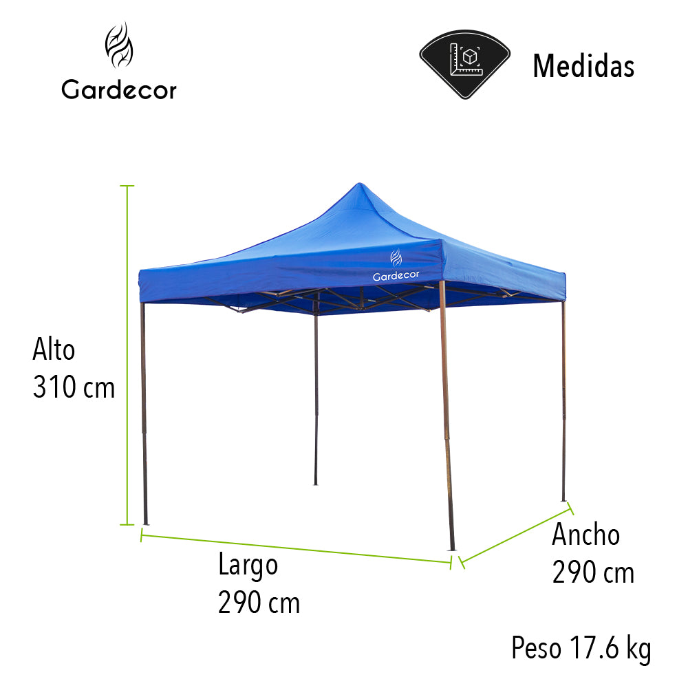 TOLDO PLEGABLE PORTABLE 3X3 CON FUNDA PARA TRANSPORTAR (SALDOS)